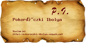 Pokoráczki Ibolya névjegykártya